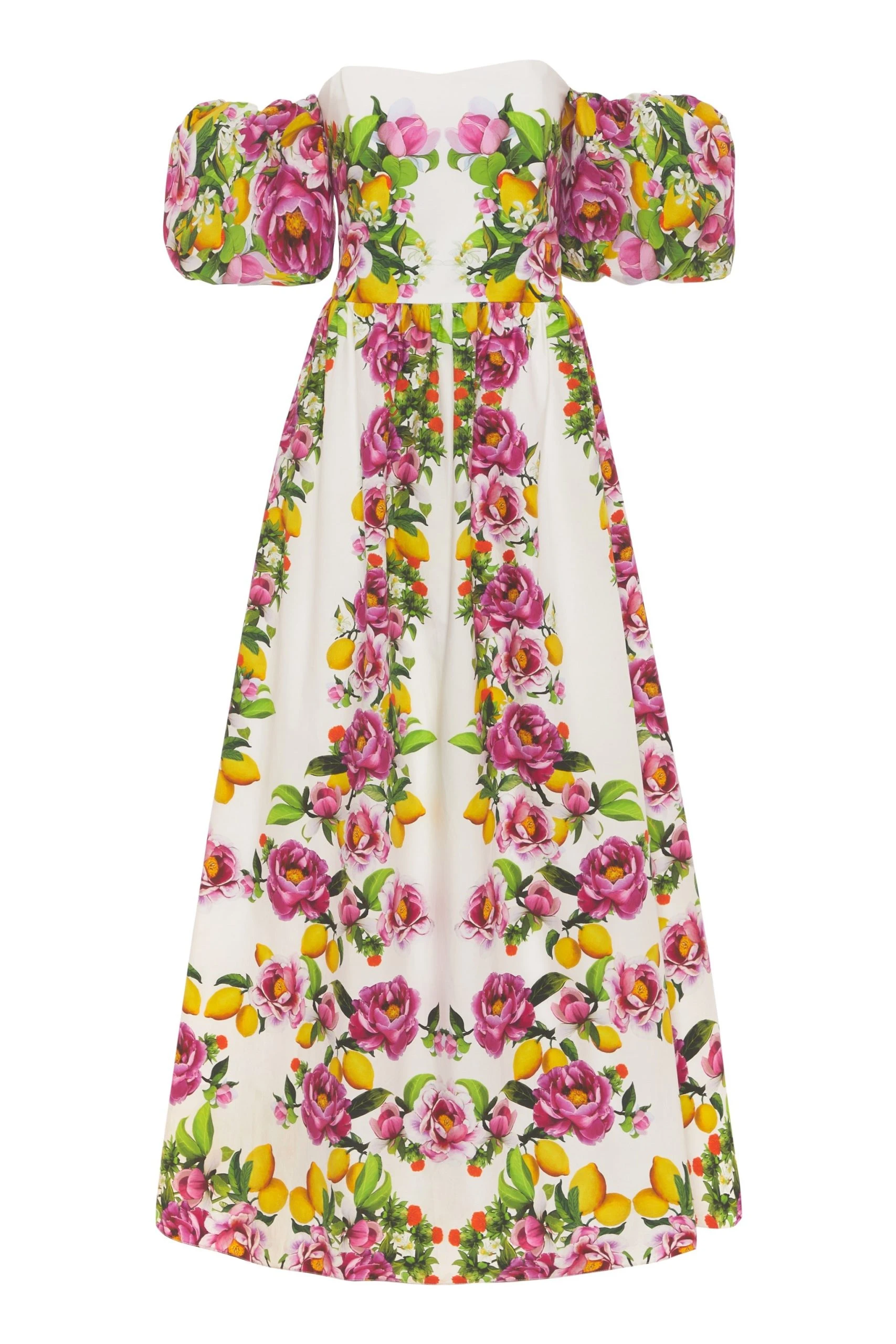Borgo de Nor Juliet Cotton Maxi Dress Peonia Pink Borgo de Nor