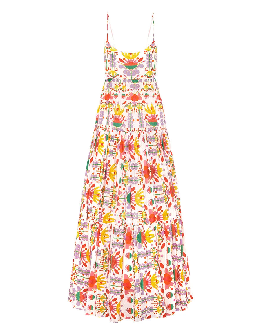 Borgo de Nor Merle Crepe Maxi Dress Avatar White Borgo de Nor