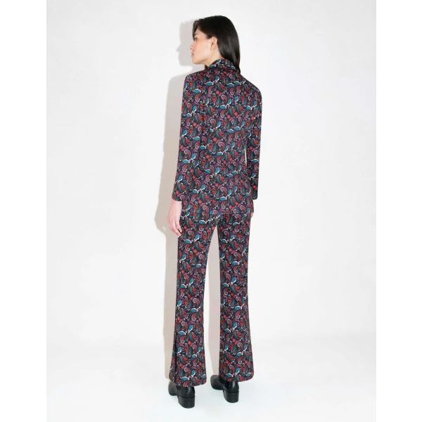 Morgan Twill Trouser  Black Paisley - Image 5