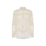 Borgo de Nor Nova Raschel Shirt Beige White Lace Borgo de Nor