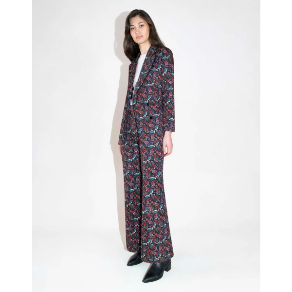 Quinn Cotton Jacket  Black Paisley - Image 4