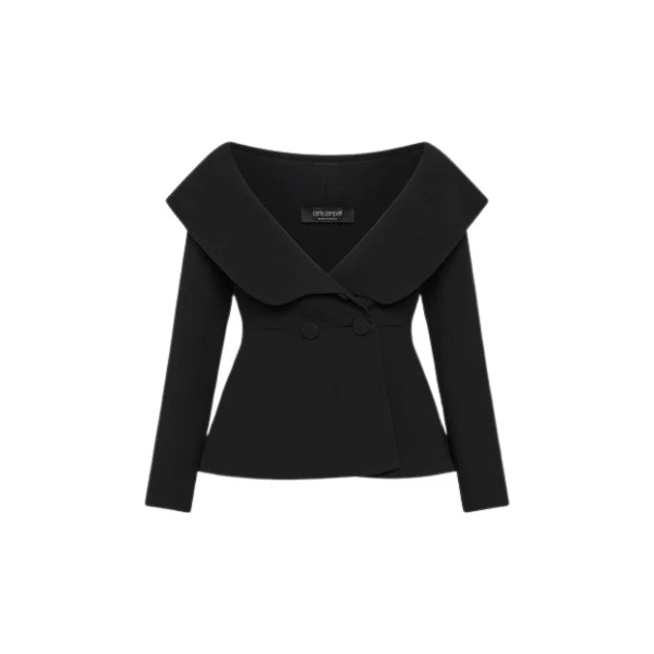 Black Crepe Manarola Blazer