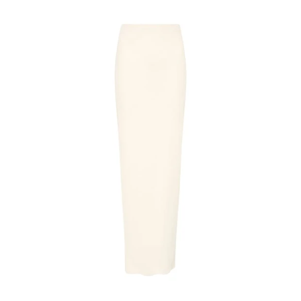 Ivory Crepe Bias Skirt