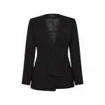 Black Crepe Striscia Blazer