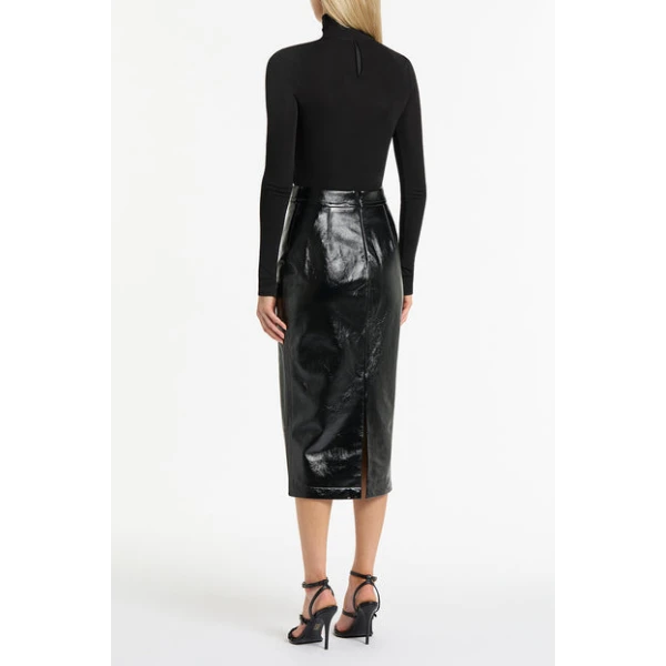 Black Fino Wool Jersey - Image 3