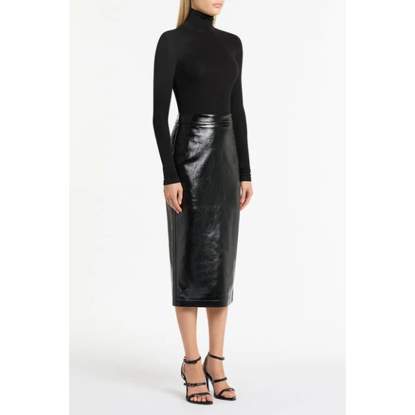 Black Fino Wool Jersey - Image 4