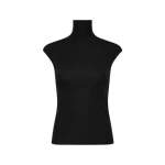 Carla-Zampatti-Black-Matte-Jersey-Extended-Polo95905_nobg