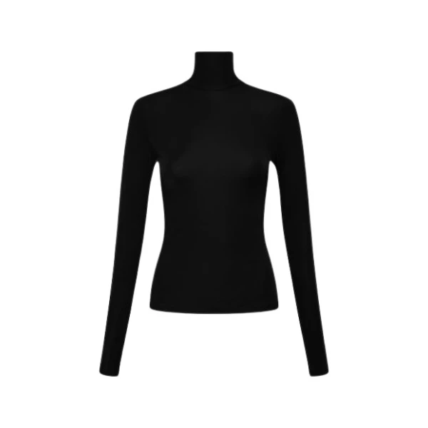 Black Matte Jersey Skivvy