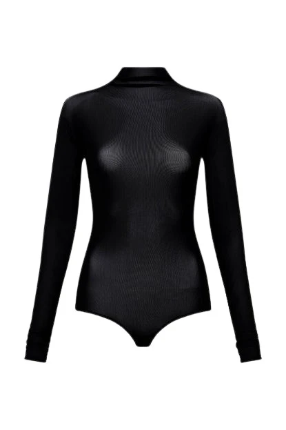 Carla-Zampatti-Black-Ombra-Mesh-Bodysuit18645_nobg Black Ombra Mesh Bodysuit - Image 1