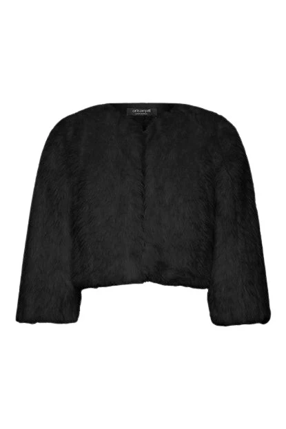Carla-Zampatti-Black-Piuma-Fur-Bolero35106_nobg Black Piuma Fur Bolero - Image 1