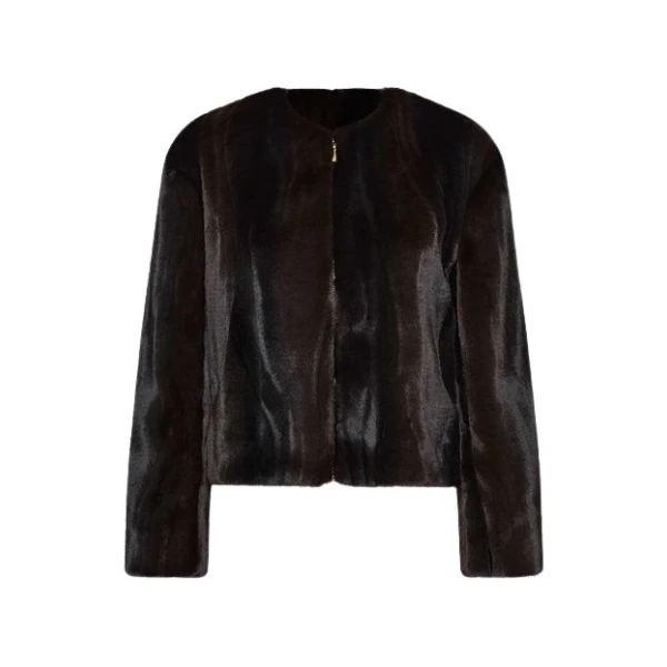 Chocolate Moray Faux Fur Jacket