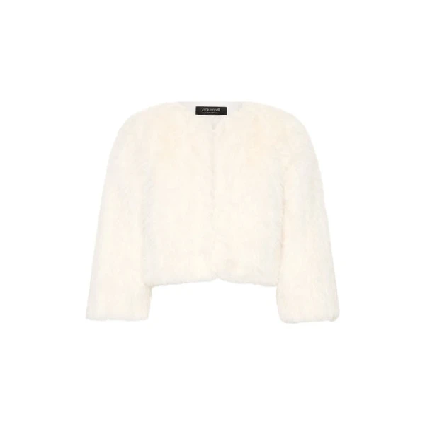 Ivory Piuma Fur Bolero
