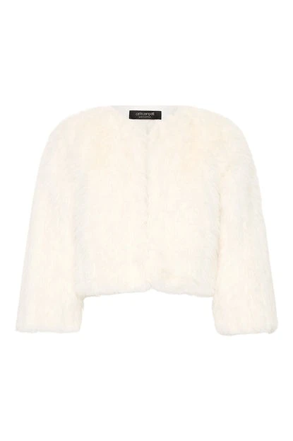 Carla-Zampatti-Ivory-Piuma-Fur-Bolero18265_nobg Ivory Piuma Fur Bolero - Image 1