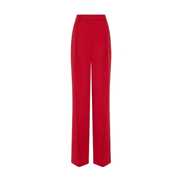 Scarlet Crepe Classic Pleat Pant