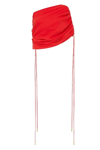 Carla-Zampatti-Scarlet-Crepe-Coulisse-Shrug47195_nobg Scarlet Crepe Coulisse Shrug - Image 1