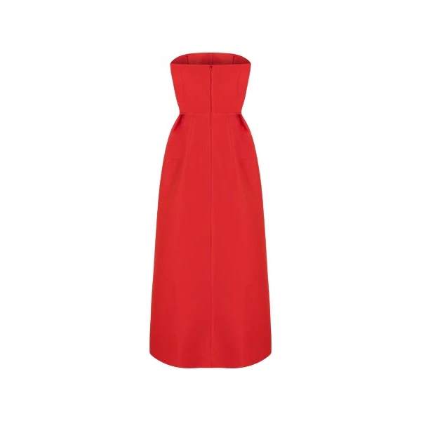 Red Strapless Dress