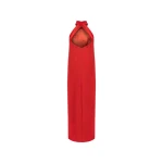 Rose Embroidered Red Dress