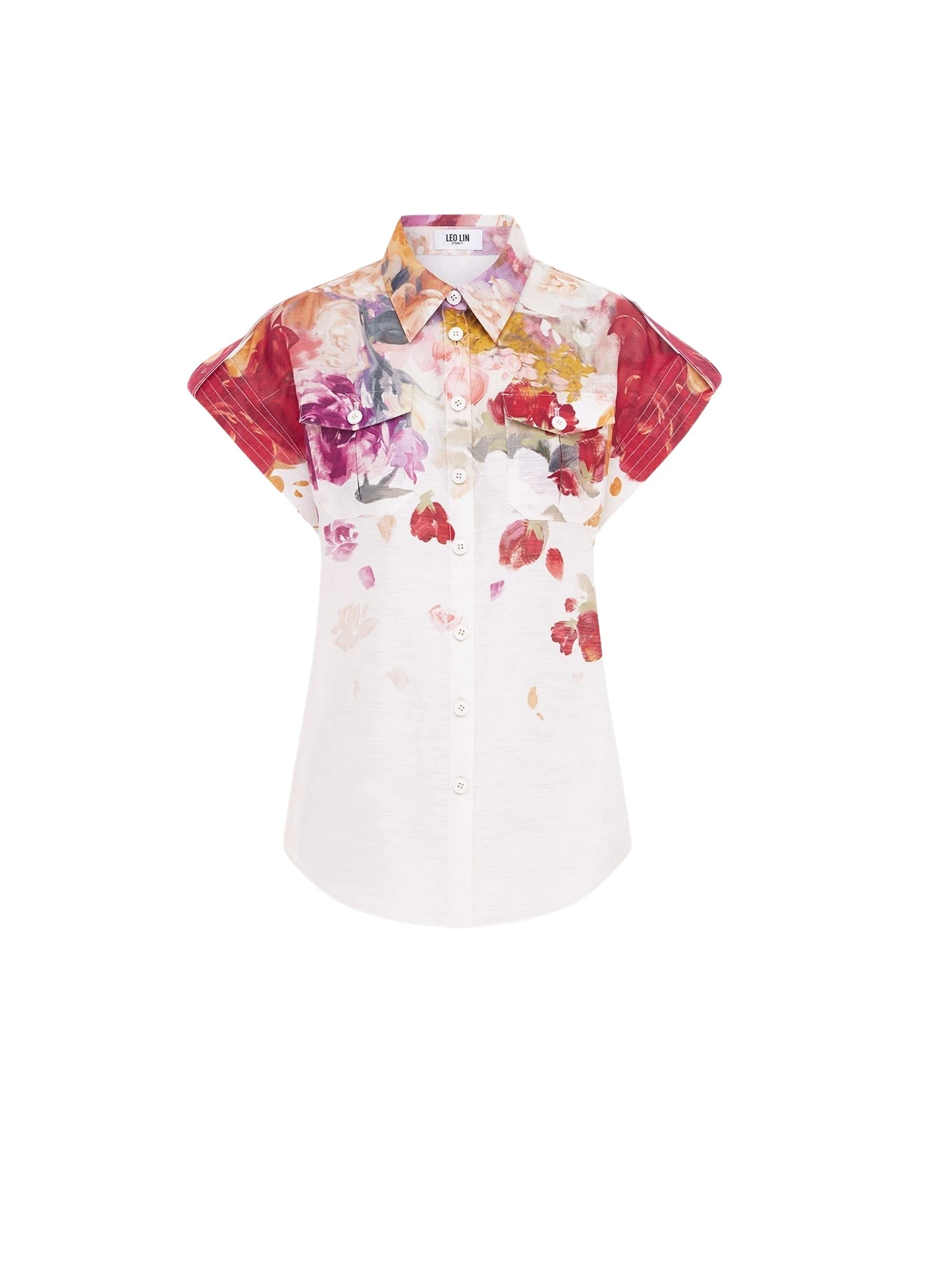 Leo-Lin-Catarina-Blouse-Fleur-Print-576822_nobg Catarina Blouse - Fleur Print - Image 1