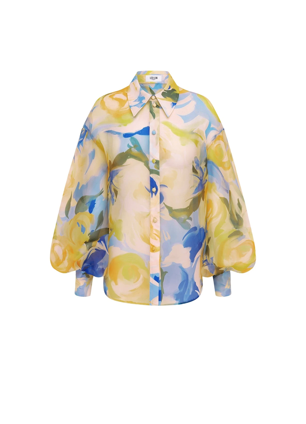 Leo-Lin-Celeste-Blouse-Bouquet-Print-582358_nobg Celeste Blouse - Bouquet Print - Image 1