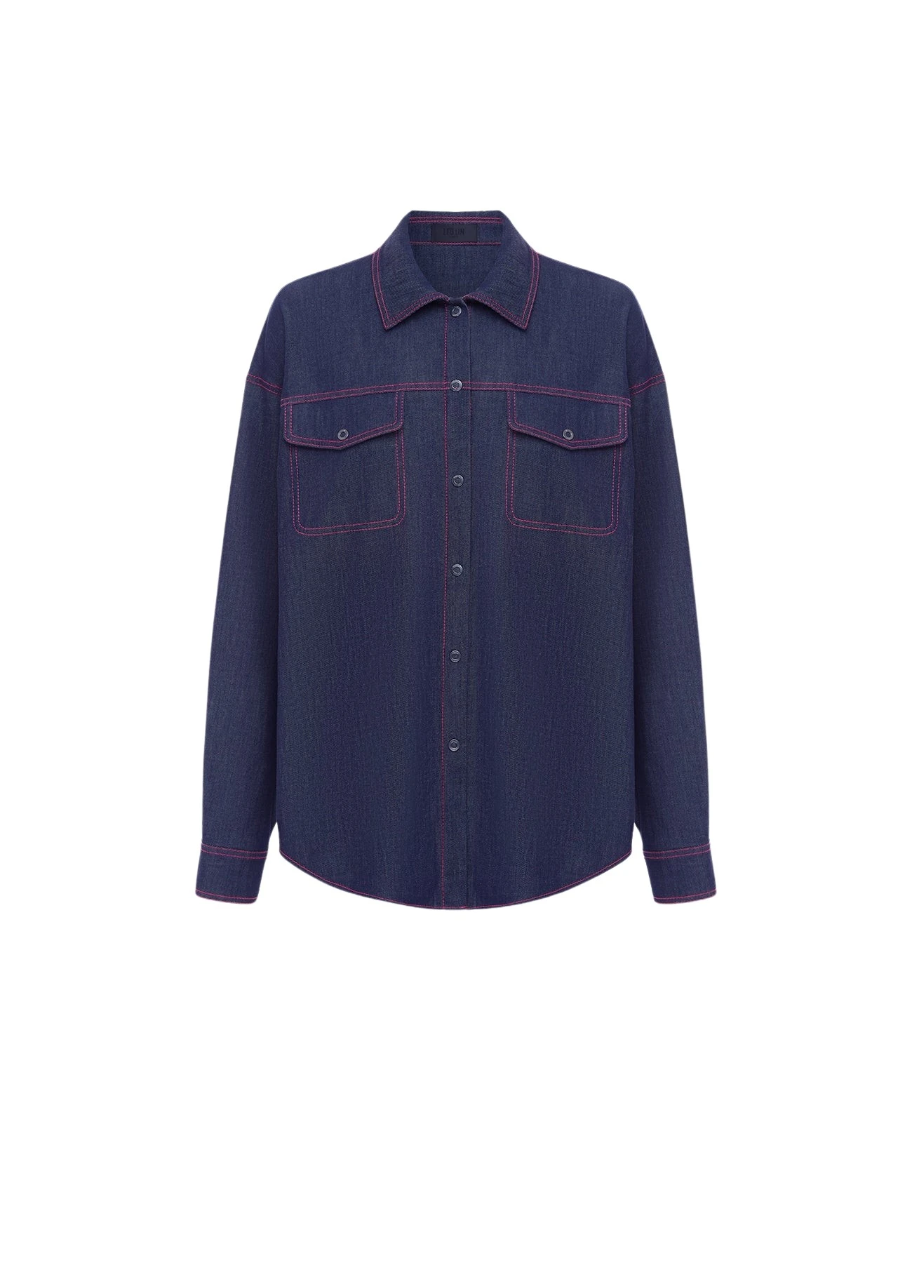 Leo-Lin-Dione-Denim-Shirt-Indigo-588669_nobg Dione Denim Shirt - Indigo - Image 1