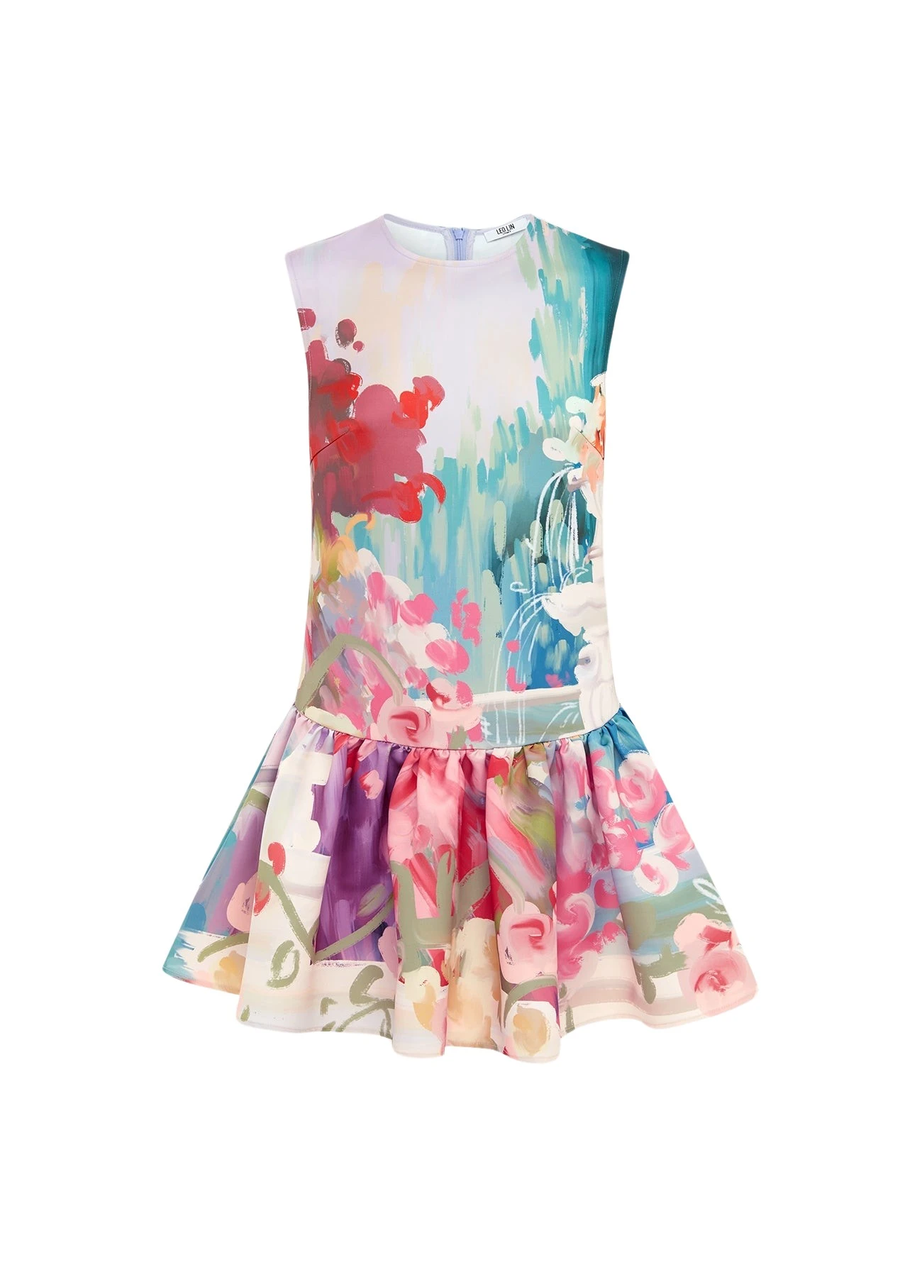 Leo-Lin-Petra-Mini-Dress-Jardin-Print-651400_nobg Petra Mini Dress - Jardin Print - Image 1