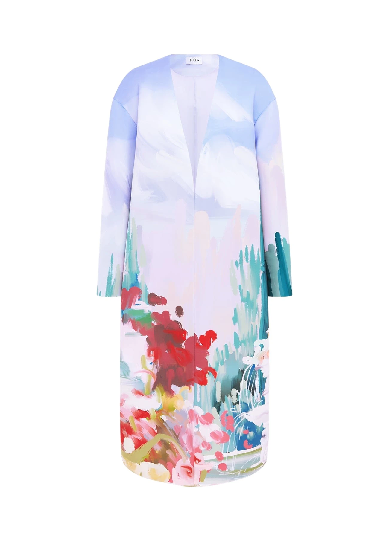 Leo-Lin-Zina-Cocoon-Coat-Jardin-Print-669642_nobg Zina Cocoon Coat - Jardin Print - Image 1