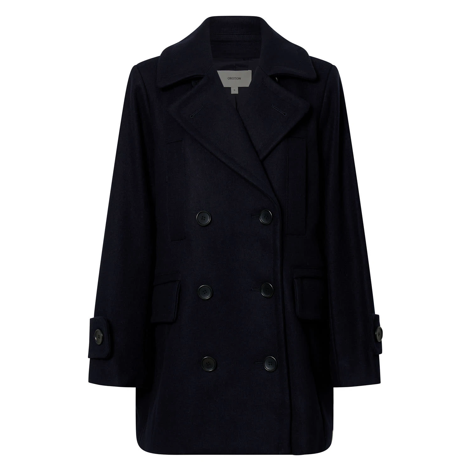 Oroton-Double-Breasted-Pea-Coat Oroton Clothing