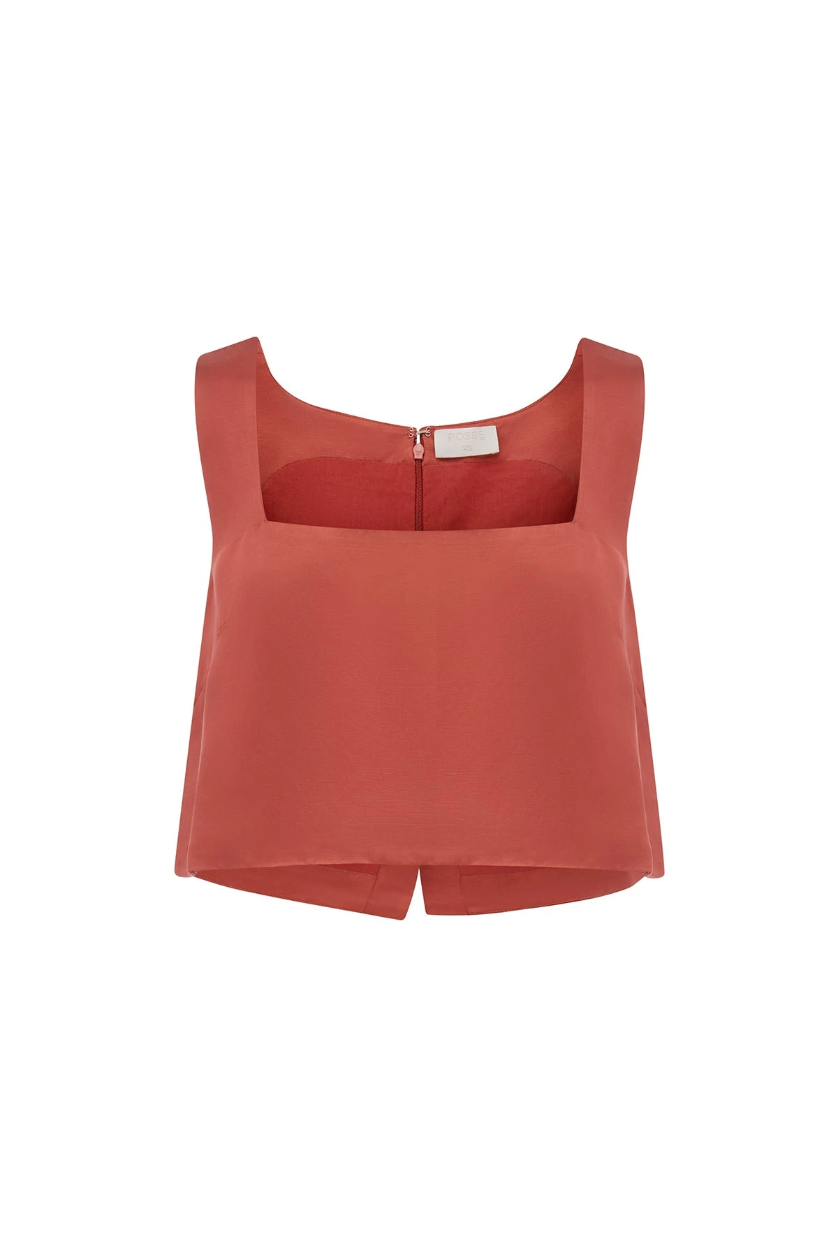 Posse-The-label-Gigi-Crop-Top-Redwood Posse The label Clothing