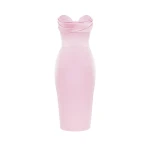 Rasario-Draped-Satin-Corset-Midi-Dress Rasario Draped Satin Corset Midi Dress