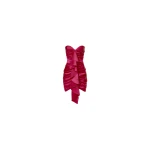 Rasario-Satin-Mini-Dress-With-Ruffle Rasario Satin Mini Dress With Ruffle