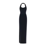 Rasario-Velvet-Maxi-Dress-With-A-Side-Slit Rasario Velvet Maxi Dress With A Side Slit