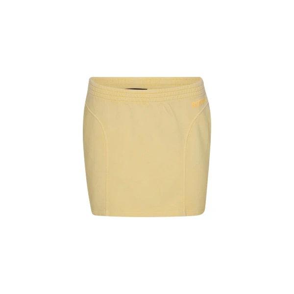 Elasticated Mini Skirt Yellow