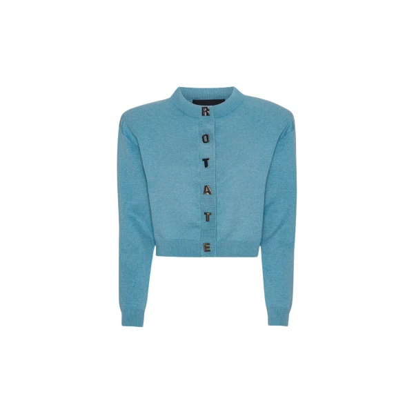 Firm Knit Cardigan Blue