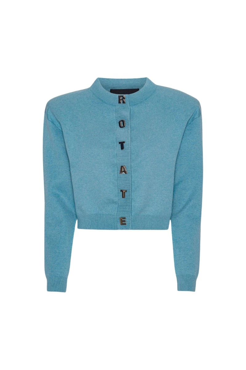 Rotate-Birger-Christensen-Firm-Knit-Cardigan-Blue41294_nobg Firm Knit Cardigan Blue - Image 1