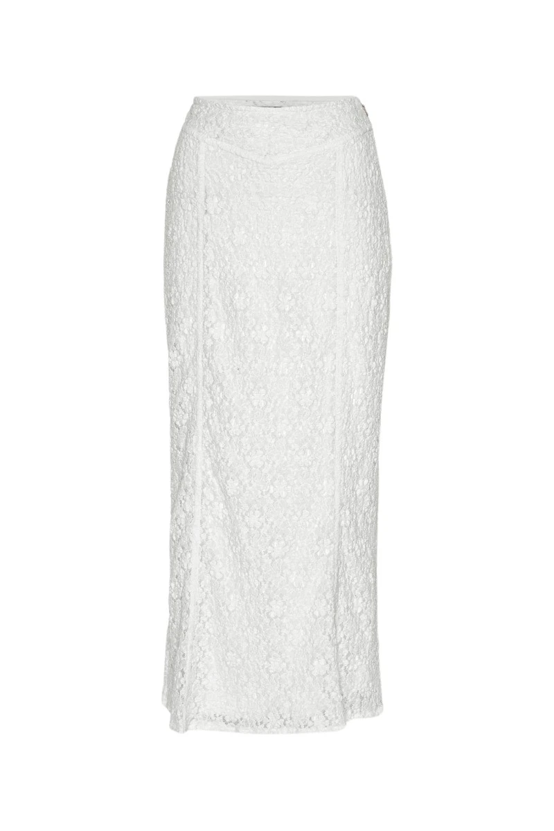 Rotate-Birger-Christensen-Lace-Maxi-Skirt-Bright-White77031_nobg Lace Maxi Skirt Bright White - Image 1