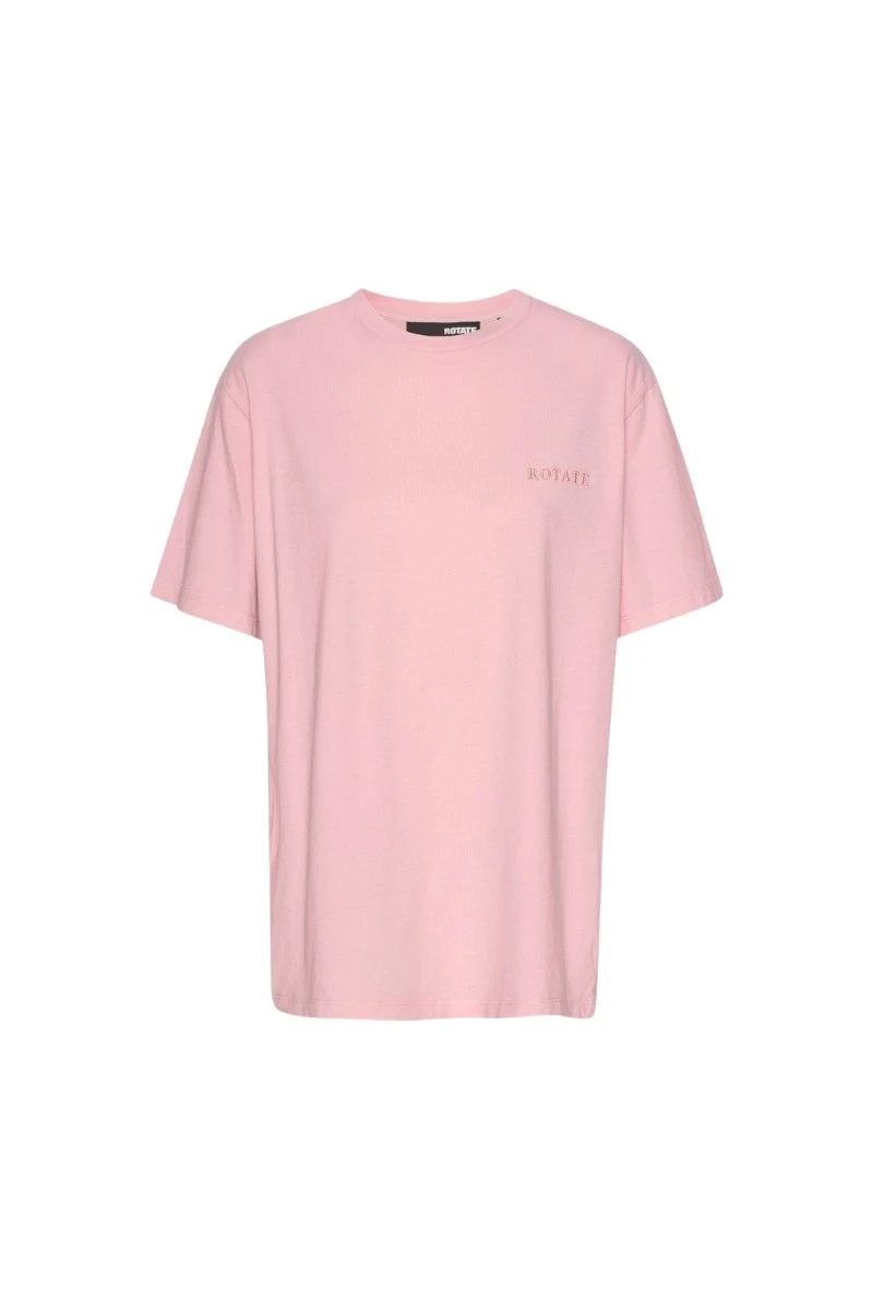 Rotate-Birger-Christensen-Oversized-T-Shirt-Light-Pink65774_nobg Oversized T-Shirt Light Pink - Image 1