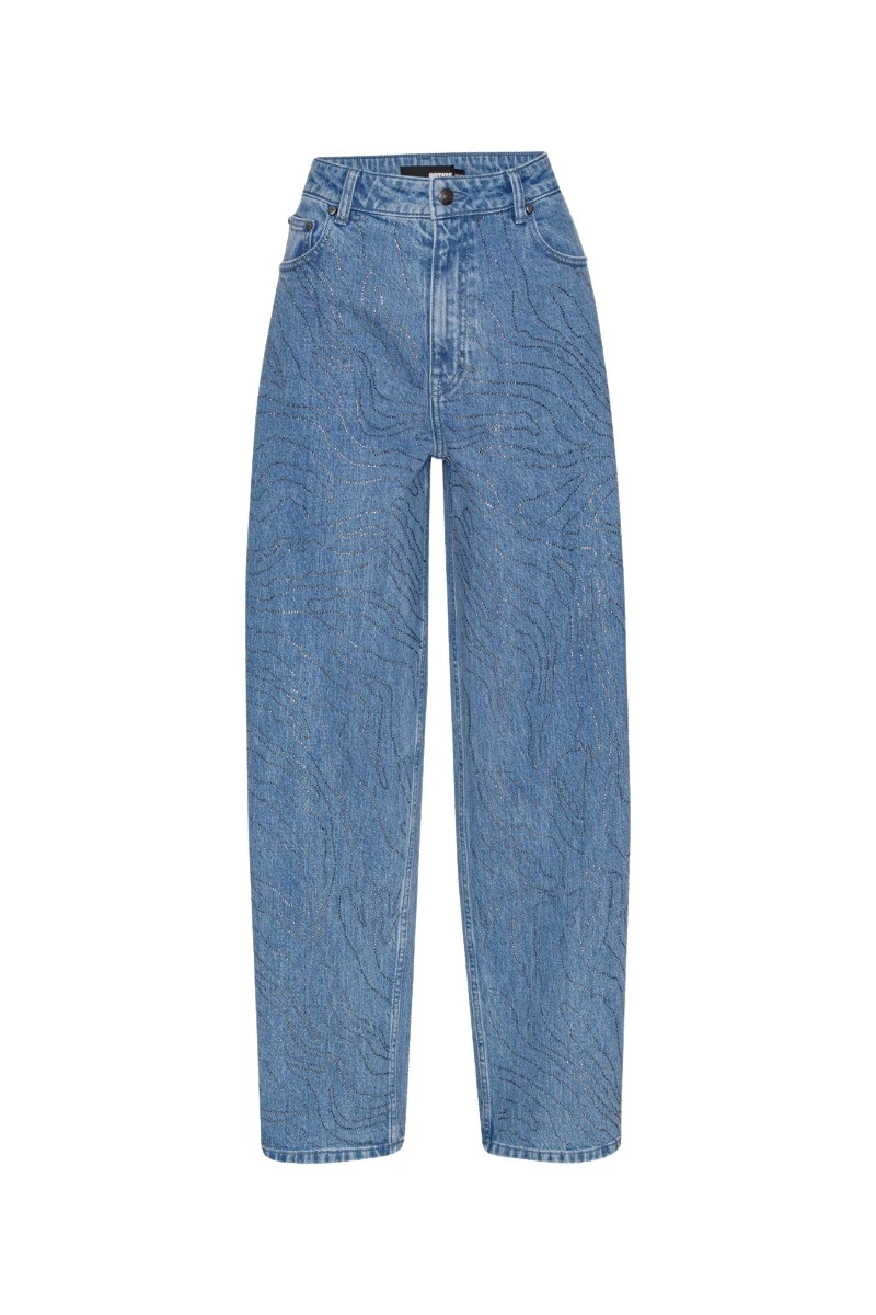 Rotate-Birger-Christensen-Rhinestone-Wide-Leg-Jeans-Light-Blue89545_nobg Rhinestone Wide Leg Jeans Light Blue - Image 1