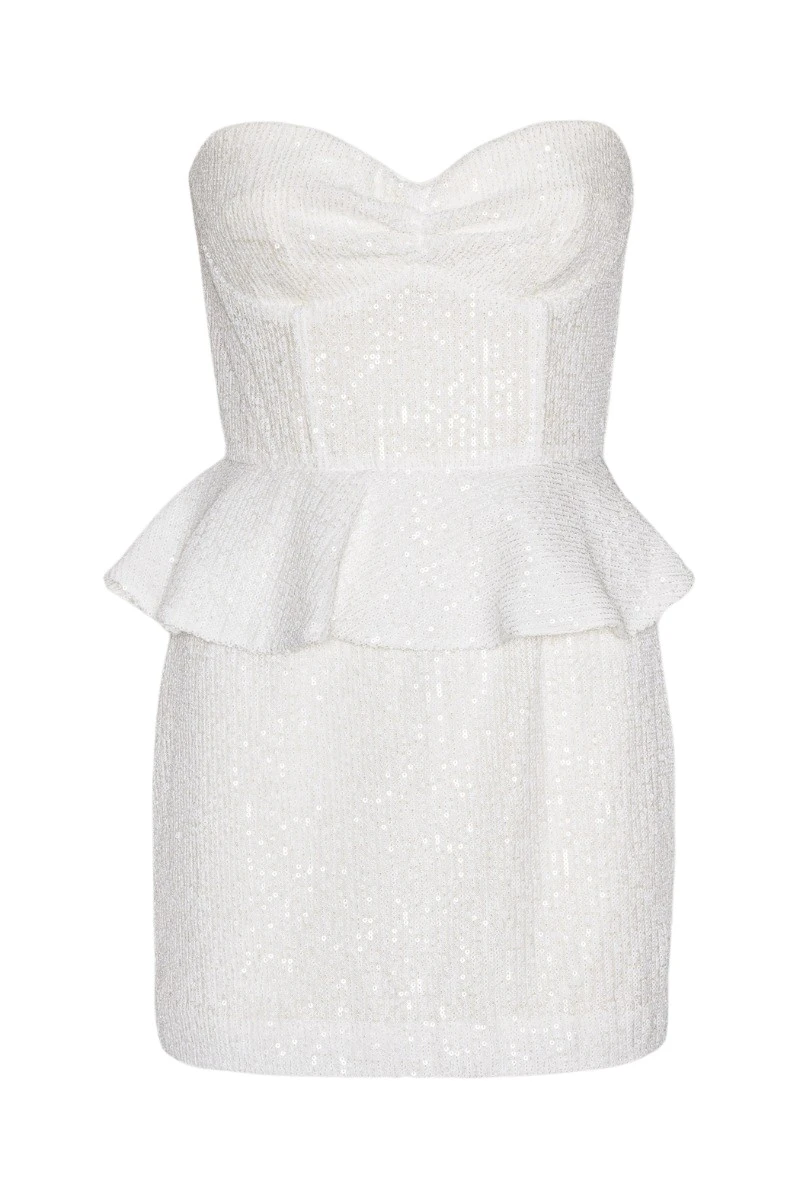 Rotate-Birger-Christensen-Sequin-Corset-Mini-Dress-Egret78257_nobg Sequin Corset Mini Dress Egret - Image 1