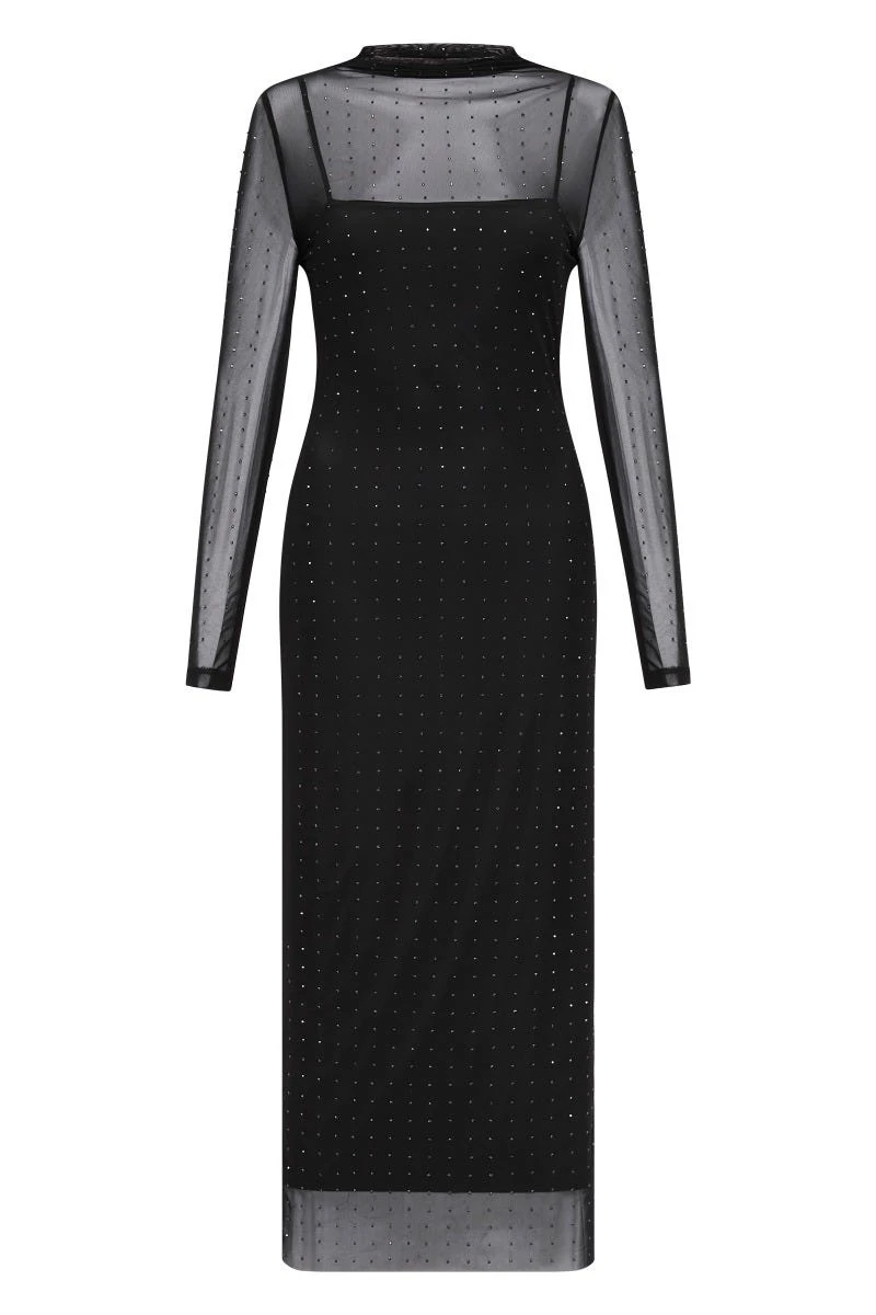 Sass and Bide Star Appeal Embellished Mesh Dress Sass and Bide