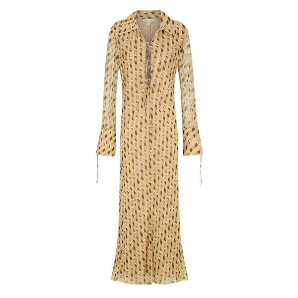 Axel Shirt Tie Maxi Dress