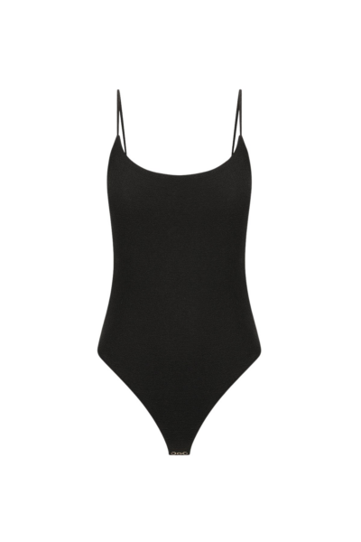 Beau Scoop Neck Bodysuit - Black