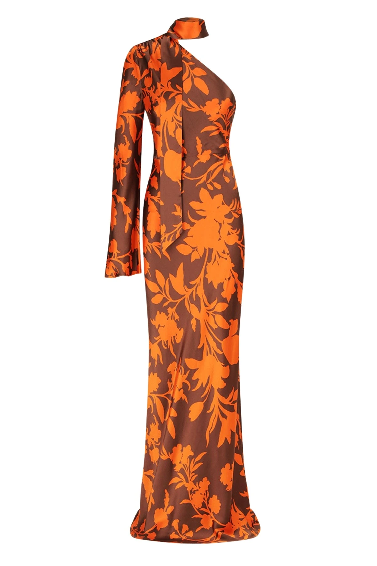 Shona-Joy-Flora-Silk-One-Shoulder-Maxi-Dress-681019_nobg Flora Silk One Shoulder Maxi Dress - Image 1
