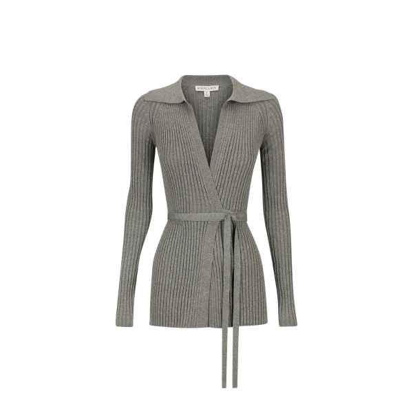Harlem Raglan Wrap Top - Ash