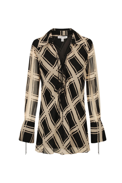 Rico Shirt Tie Mini Dress