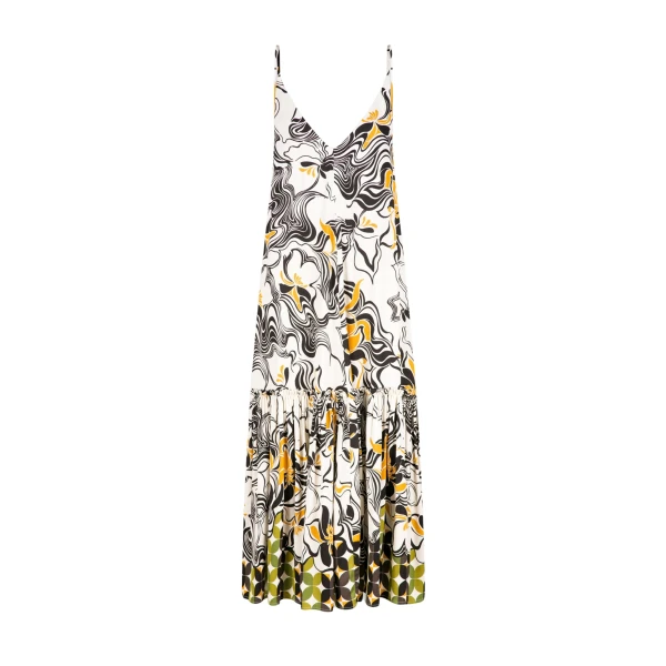 A-line ruffled dress