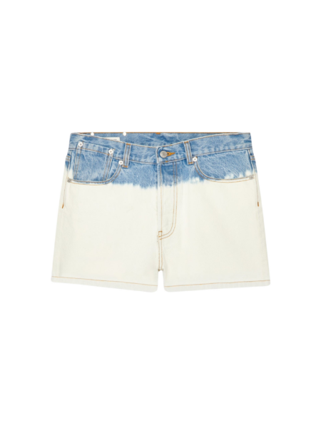 Bleach denim shorts