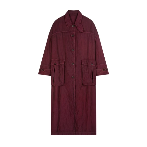 Loose overdyed coat