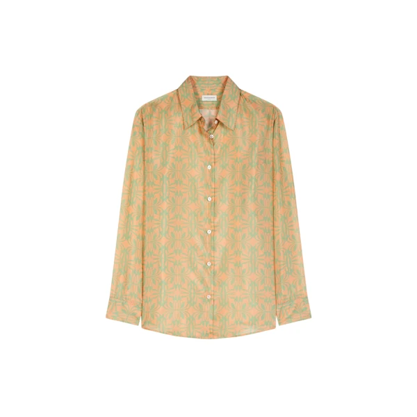 Printed silk shirt