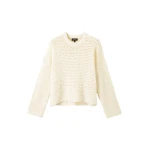 Chunky Cotton Open Stitch Box Sweater