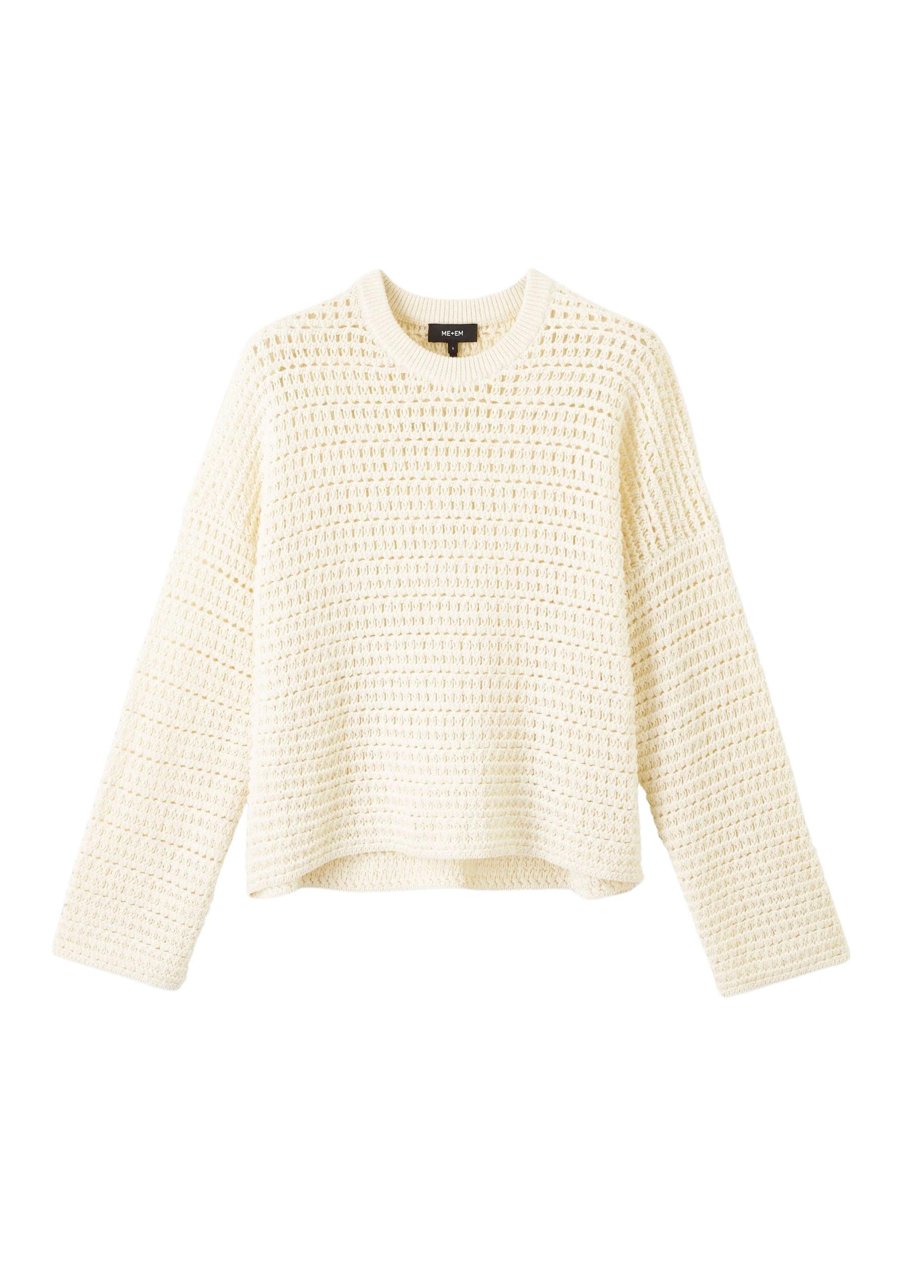 Me-and-Em-Chunky-Cotton-Open-Stitch-Box-Sweater-6-scaled49942_nobg Chunky Cotton Open Stitch Box Sweater - Image 1